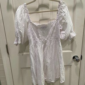 White Swiss Dot Athena Nap Dress